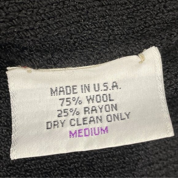 Steve Fabrikant Black Long Dress With Button Front & Gold Embellished Size M - Picture 7 of 8